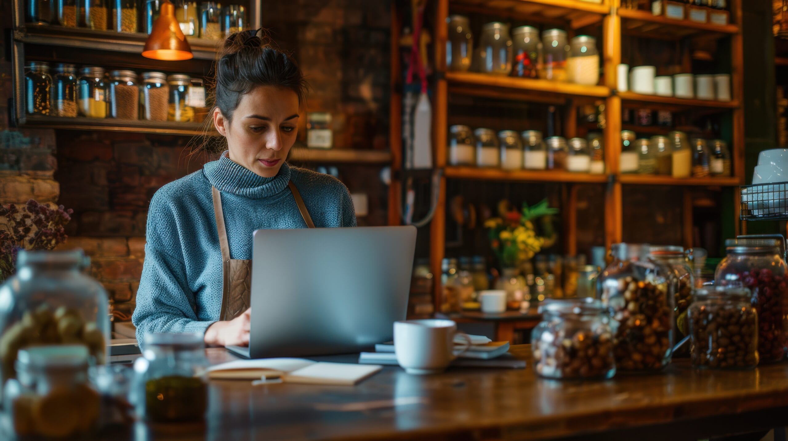 The young cafe owner