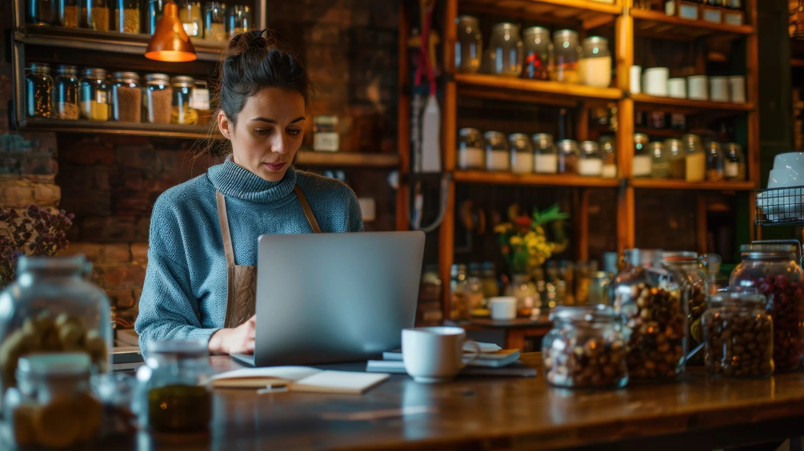 The young cafe owner